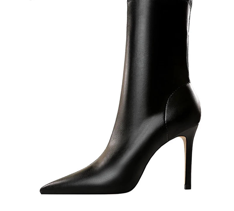 Spring High Quality Soft PU Leather Boots