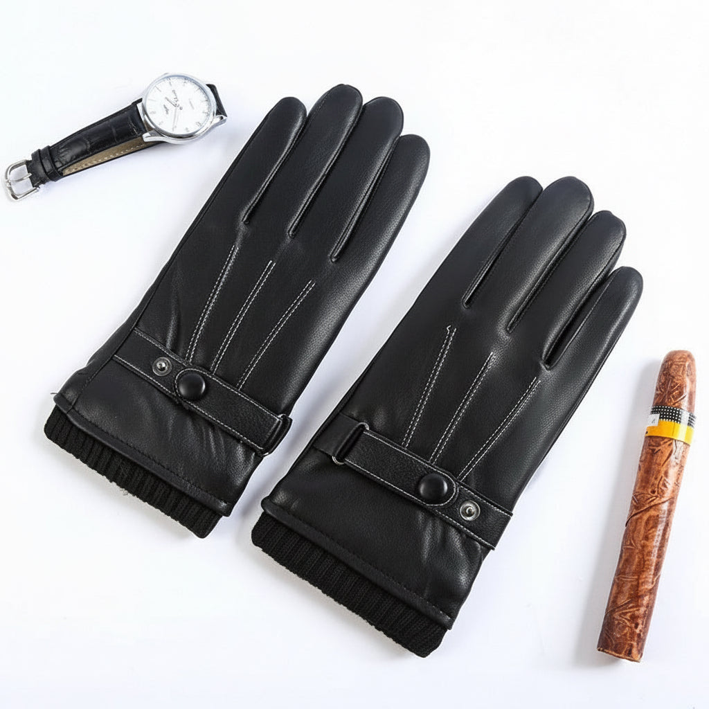 PU Autumn and Winter Touch Screen Gloves
