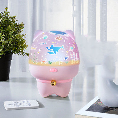 Rotate Star Projector Lamp LED Night Light Bluetooth Speaker Remote Control Timer Touch Lamp for Children Kids Bedroom Gifts