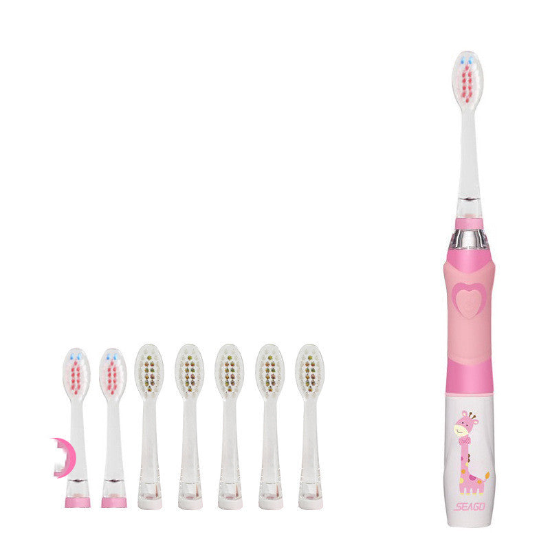 Saijia Children'S Electric Toothbrush 3-6-12 Years Old Soft Fur Waterproof Baby Household Sonic Kids Automatic Ek6