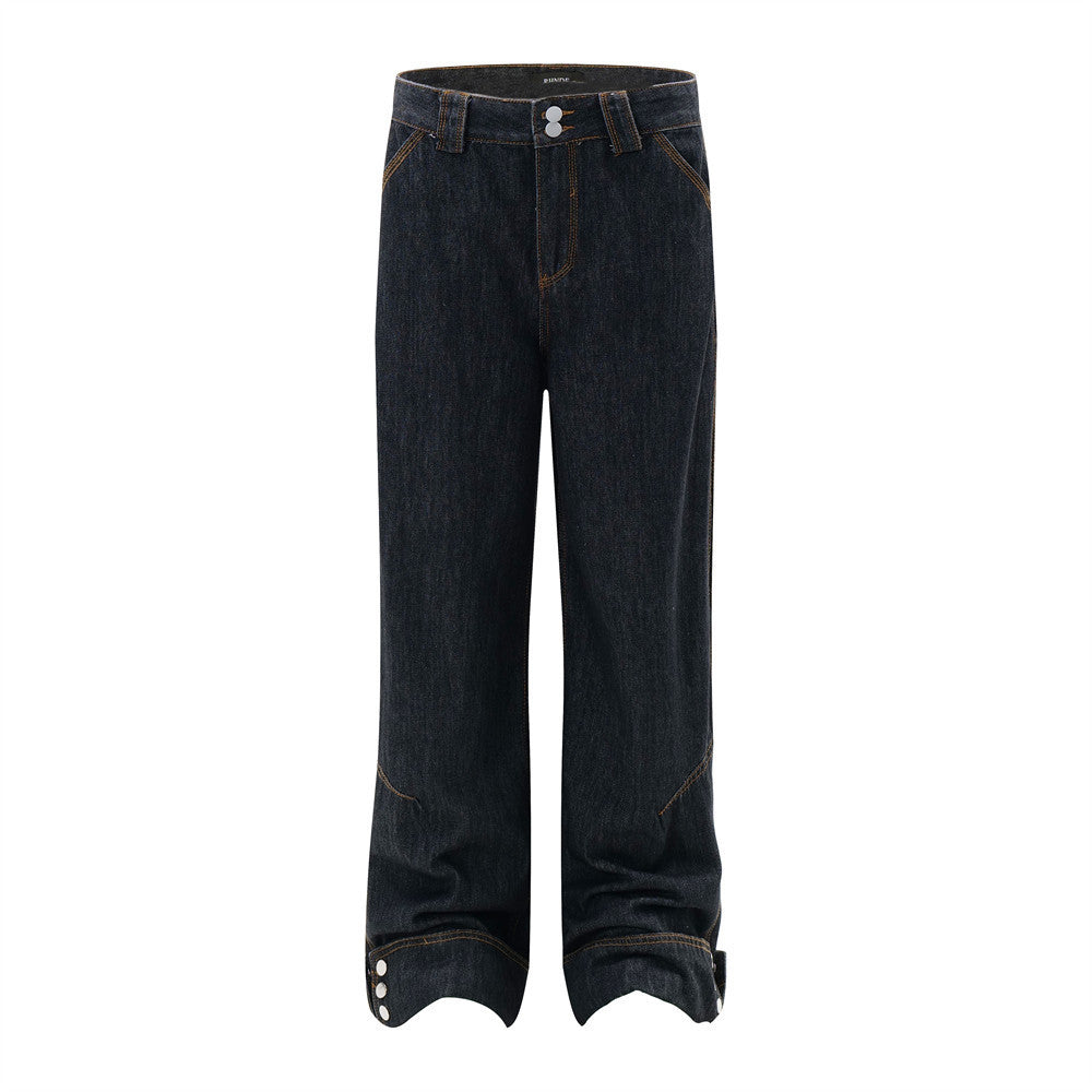 Fashion Personalized Work Clothes Denim Trousers Men