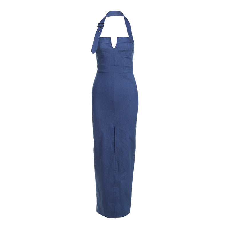 Denim Slim-fit Dress
