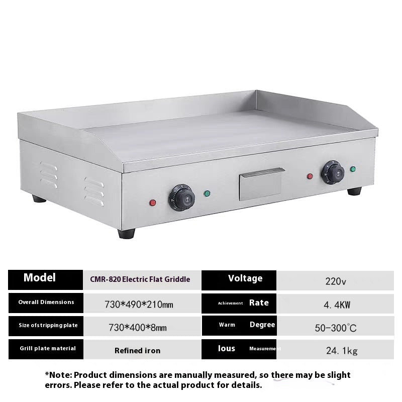 Electric Heating Gas Braised Furnace Teppanyaki Electric Heating Griddle