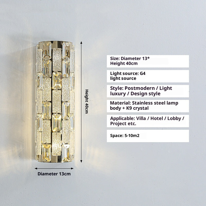 Modern Light Luxury Crystal Wall Lamp
