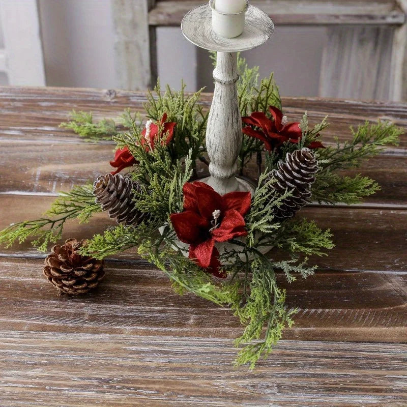 Holiday Candle Holder | Christmas Decorations and Table Centerpieces