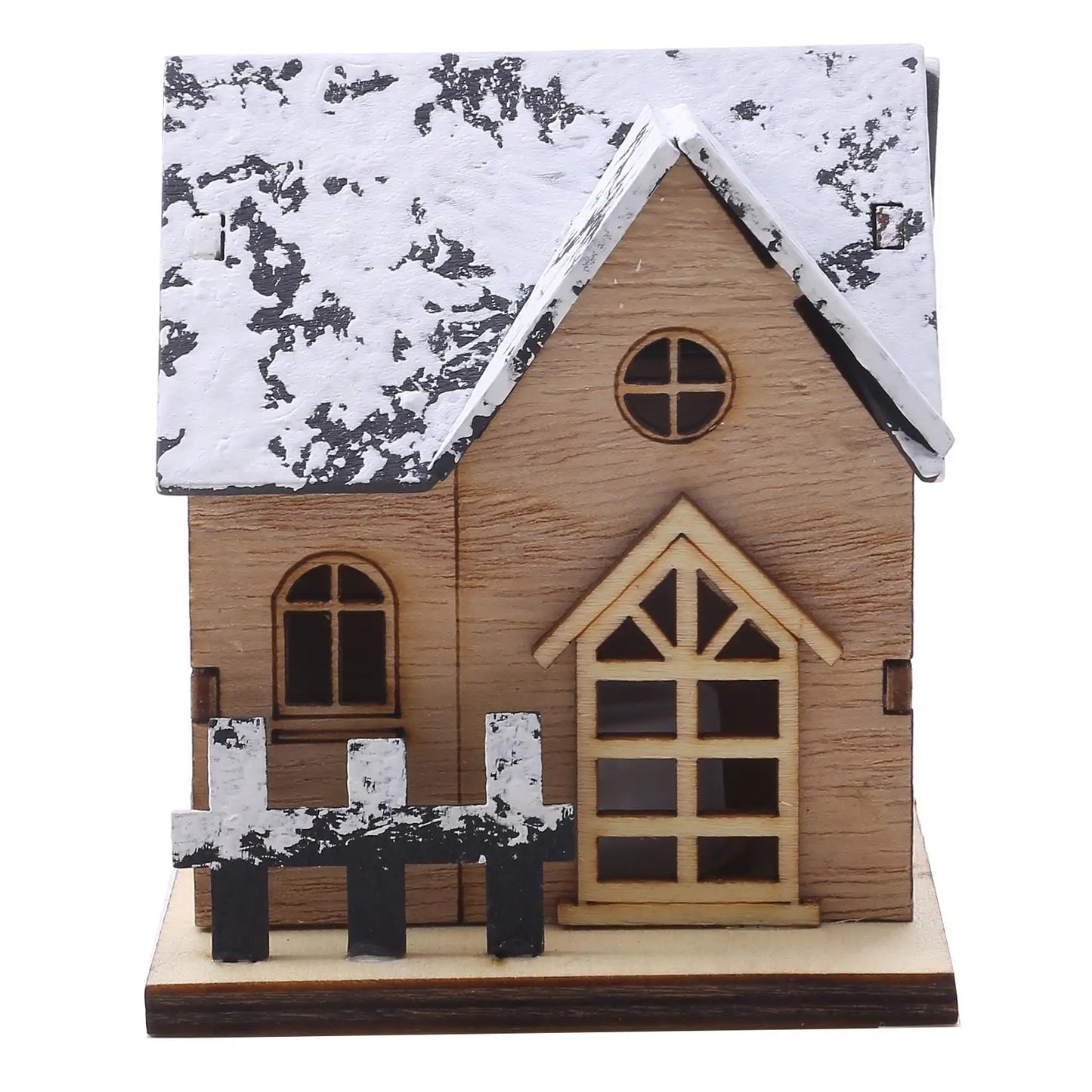 Christmas LED Light | Wooden House Christmas Decorations