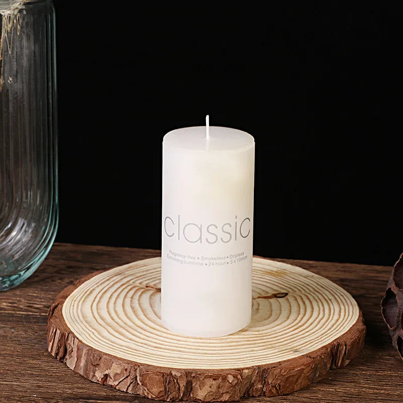Classic White Large Candle