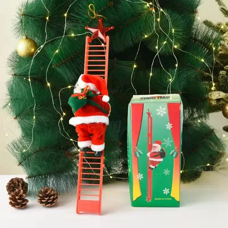 Christmas Electric Climbing Santa Decoration