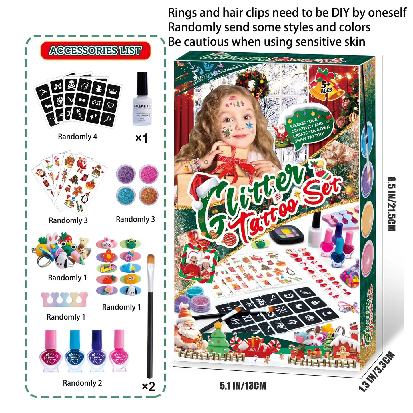 Christmas Makeup Set For Children | Hairpins | Necklaces | Jewellery