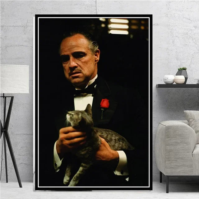 Classic Gangster Movie Actor Wall Art Pictures | Home Decoration