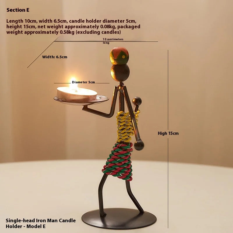 Luxury Table Decoration | Candle Holder | Iron Home Candle Holder