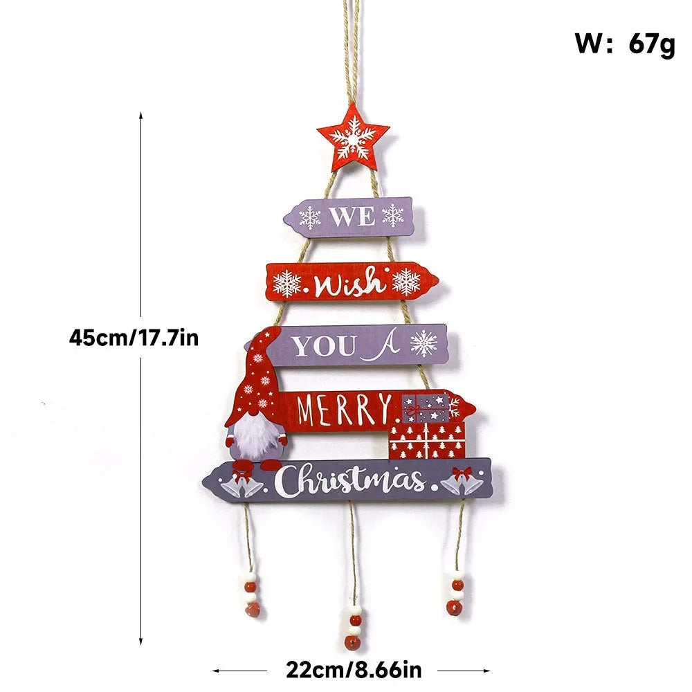 Christmas Hanging Pendant Wooden