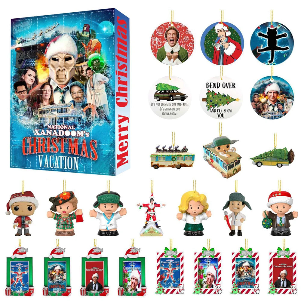 Christmas Classic Movie Advent Calendar | Festival Theme Calendar | Home Countdown Calendar