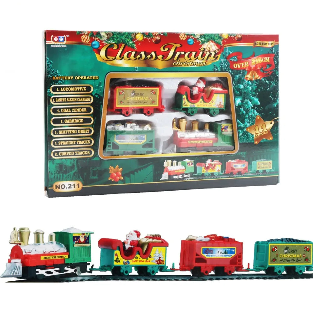 Christmas Train Set | Railway Tracks Toys Decor | Christmas Tree Train | Gift Toy For Kids