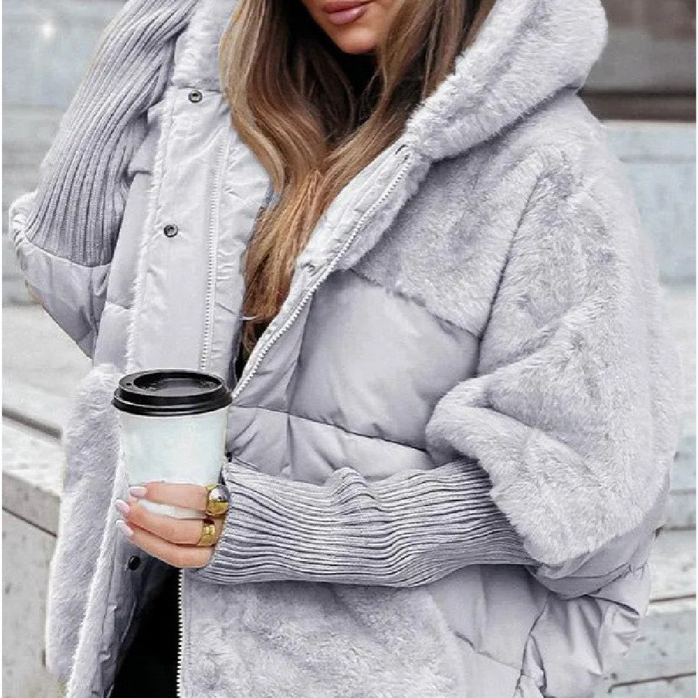 Cotton Coat Faux Fur