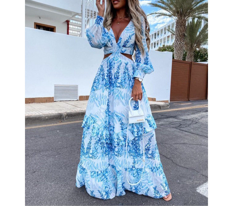 Elegant Long-sleeved Dress