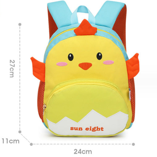 Kindergarten 3-5 Years Old Baby's Backpack Cute Cartoon Burden Reduction Kids' Bag
