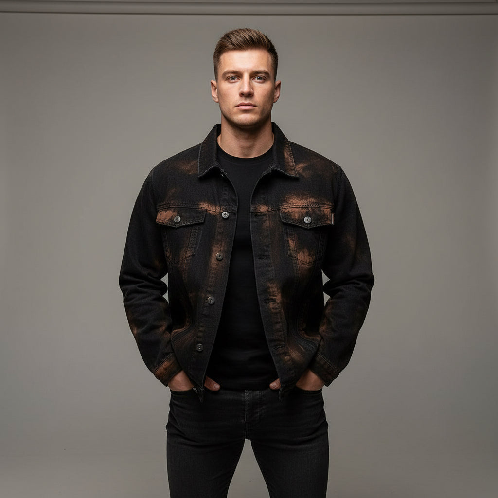 Fashion Holes Denim Clothes Jacket Men