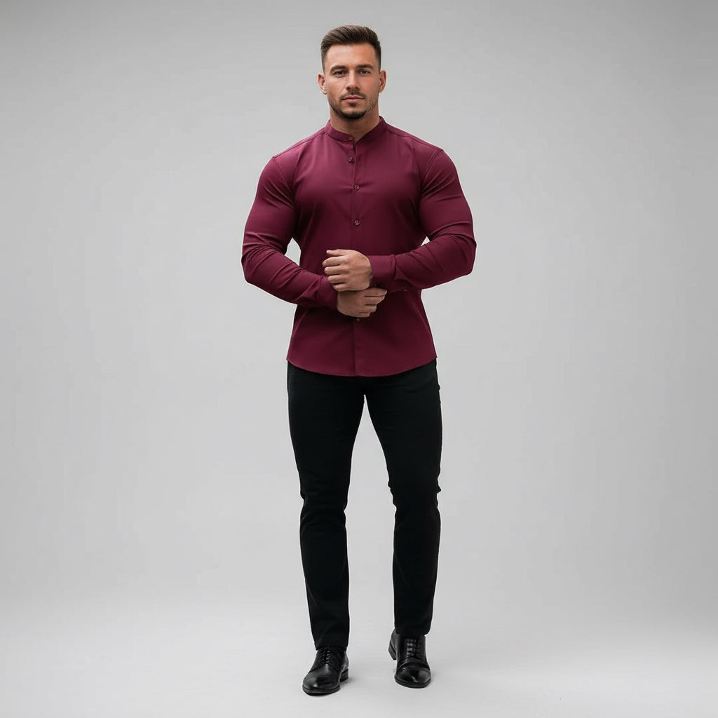 Casual Button Down Slim Tops