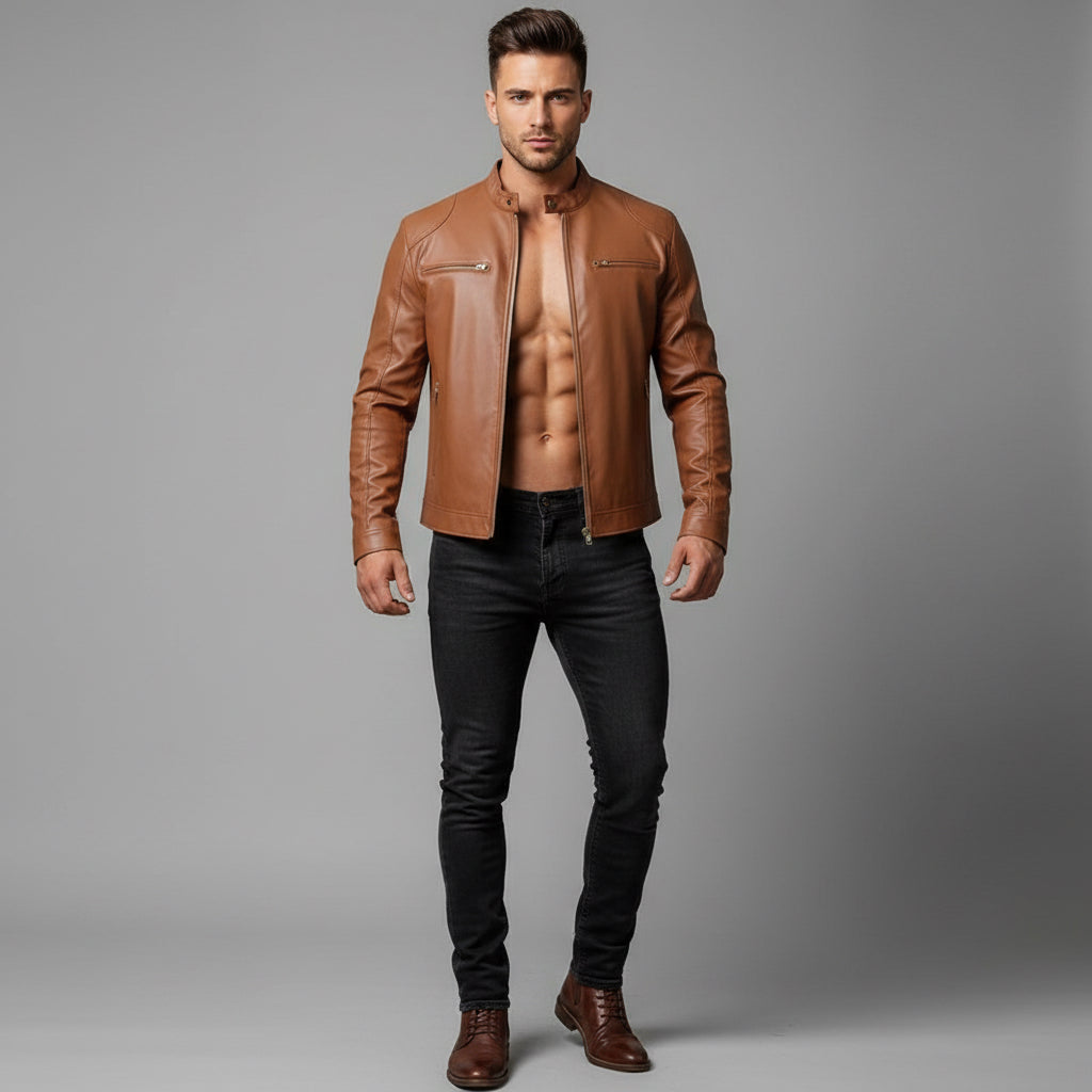 Pu Leather Coat