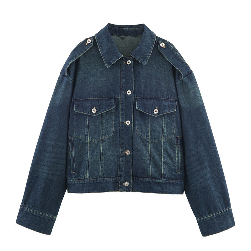 Short Slimming Denim Jacket Casual Jeans