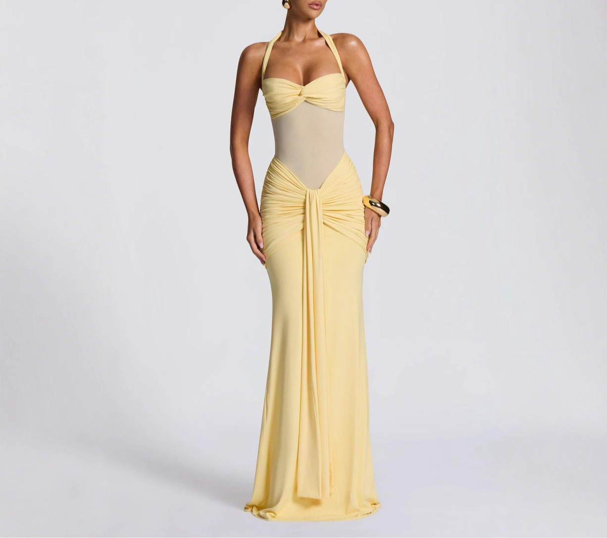 Women's Ribbon Slim-fit Sheath Dress