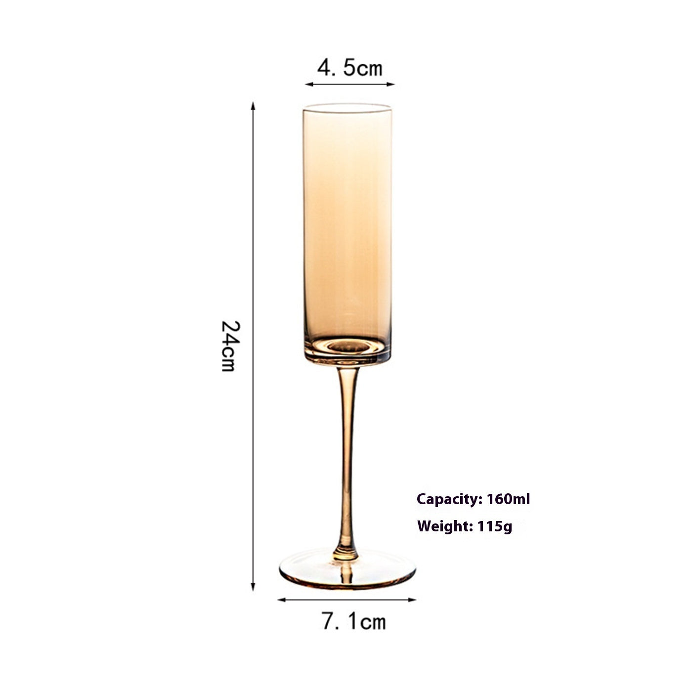 Golden Red Wine Glass Household Decanter