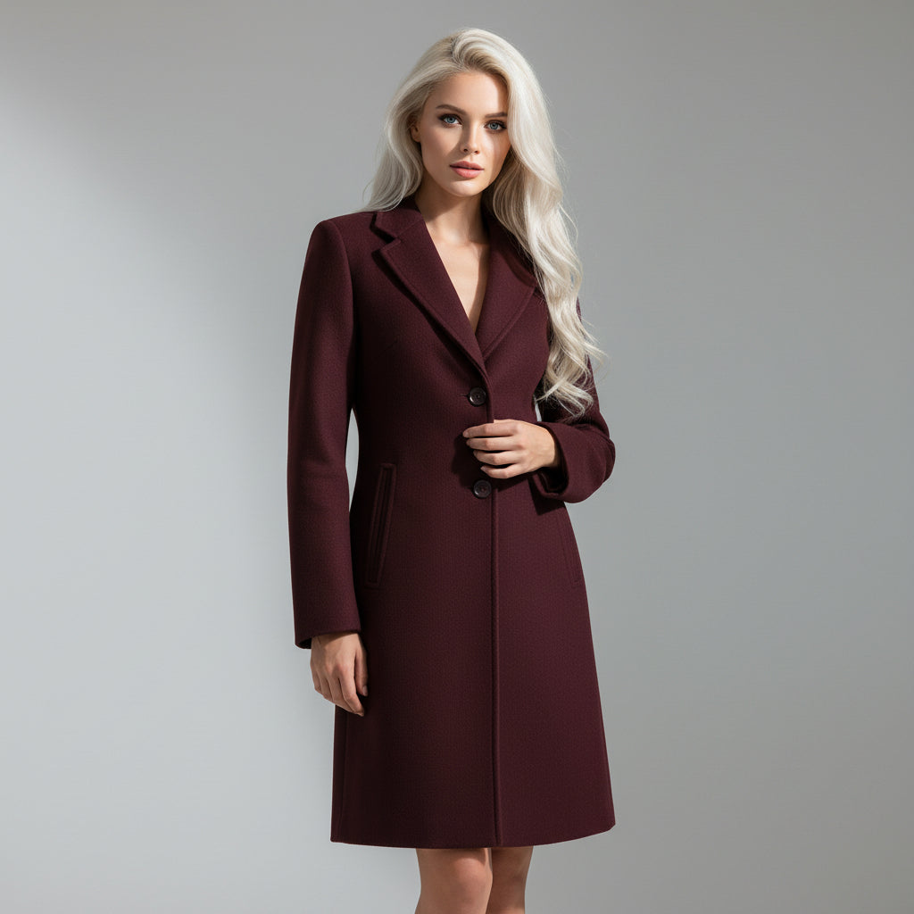 New Fall Women's Clothing Fashion Soft Padded Shoulder Overcoat Jacket