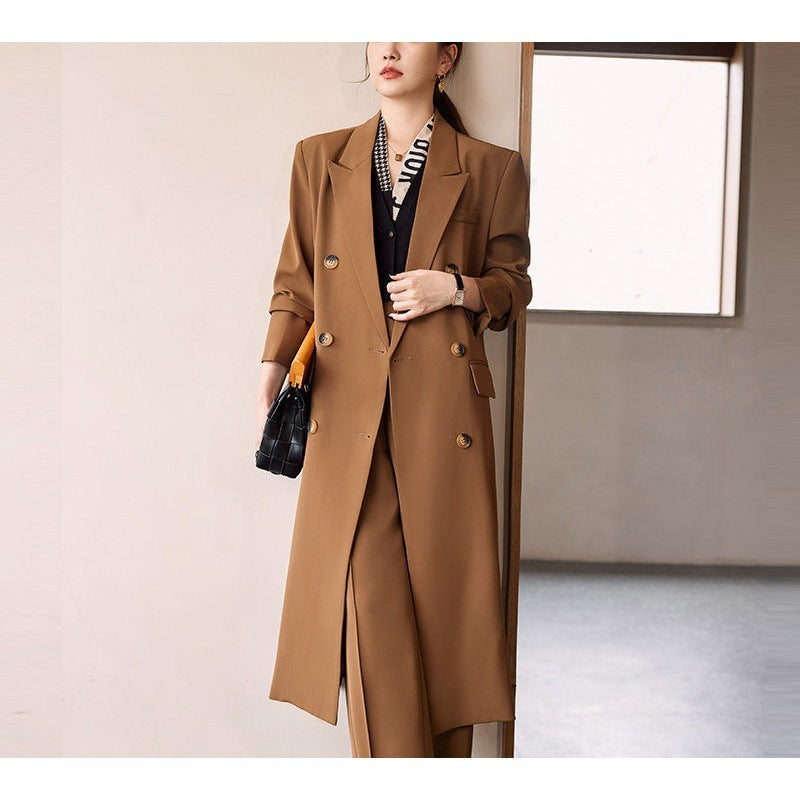 Women's Spring And Autumn High-grade Long Trench Coat