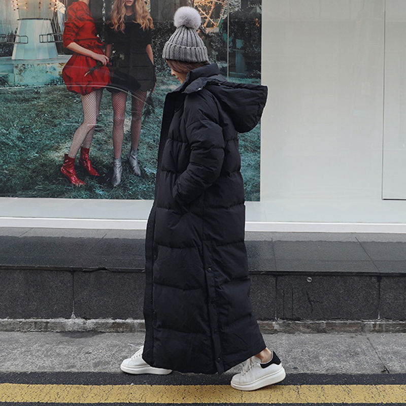 Warm Hooded Thickened Winter Long Coat