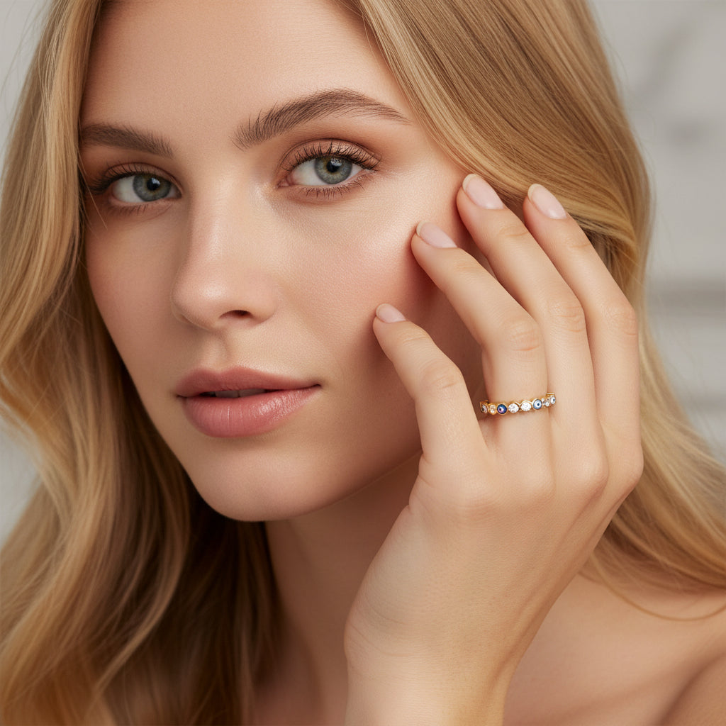 Gold And Bronze Ring Women's And Men's Fashion Jewellery