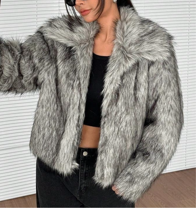 New Fox Fur Fashion Thick Warm Fur Coat