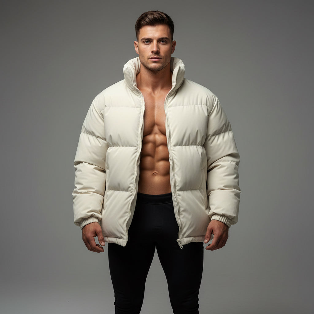 Thick Warm Down Casual Loose Cotton Padded Jacket Couple