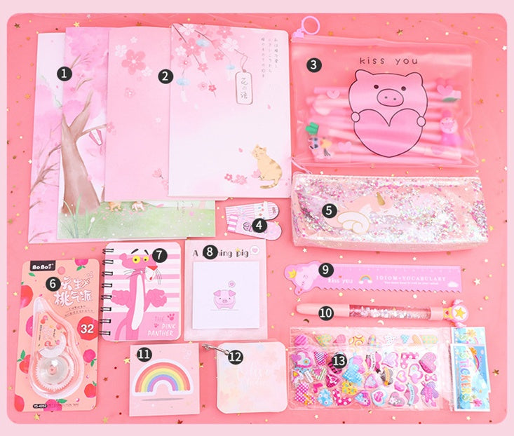 Girl Heart Elementary And Middle School Students Start School Spree