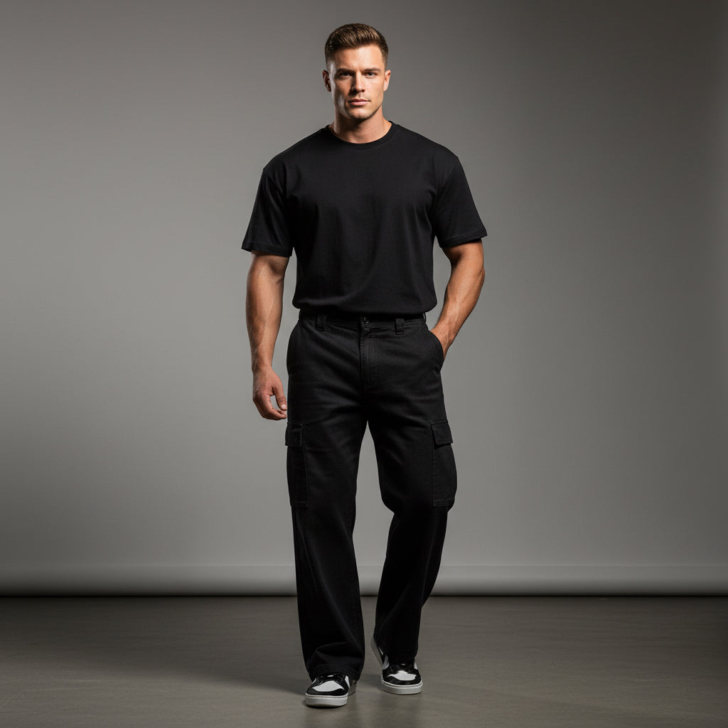 Fashion Work Clothes Denim Trousers For Men