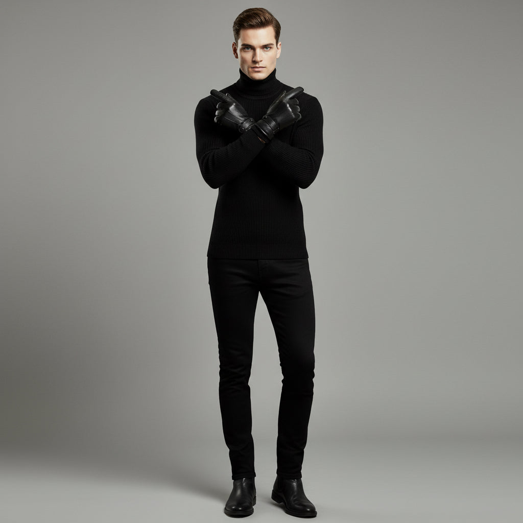 PU Autumn and Winter Touch Screen Gloves