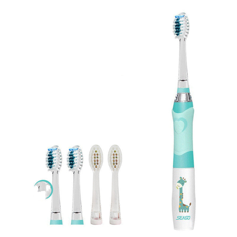 Saijia Children'S Electric Toothbrush 3-6-12 Years Old Soft Fur Waterproof Baby Household Sonic Kids Automatic Ek6