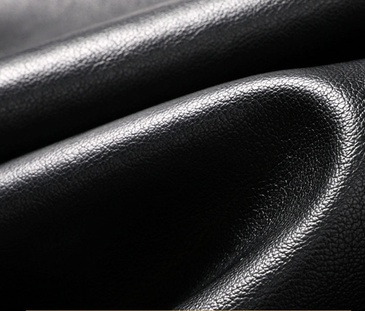 Stylish Leather Jacket With Fur