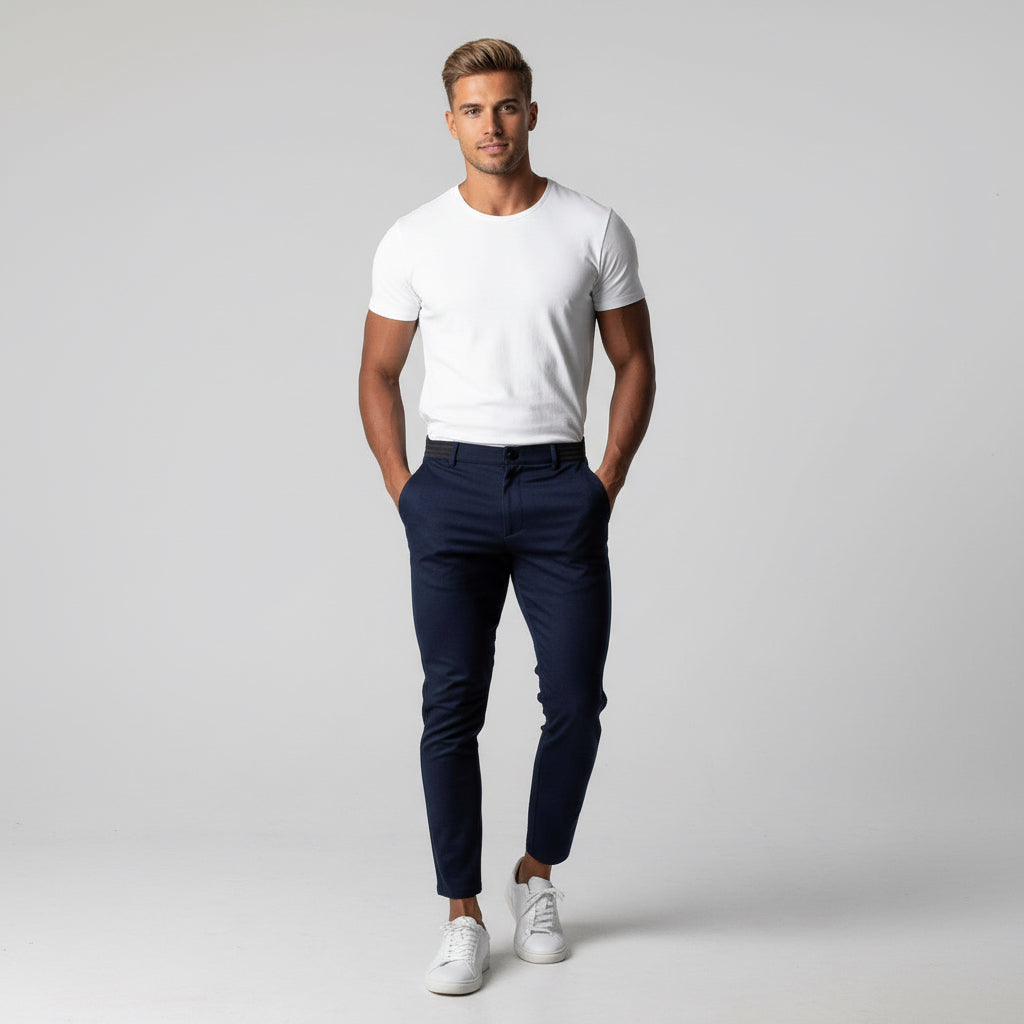 Men's Clothing Japanese Style Youth Business All-match Cotton Trousers