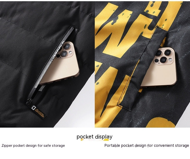 Winter Cotton-padded Men's Thickened Coat Jacket