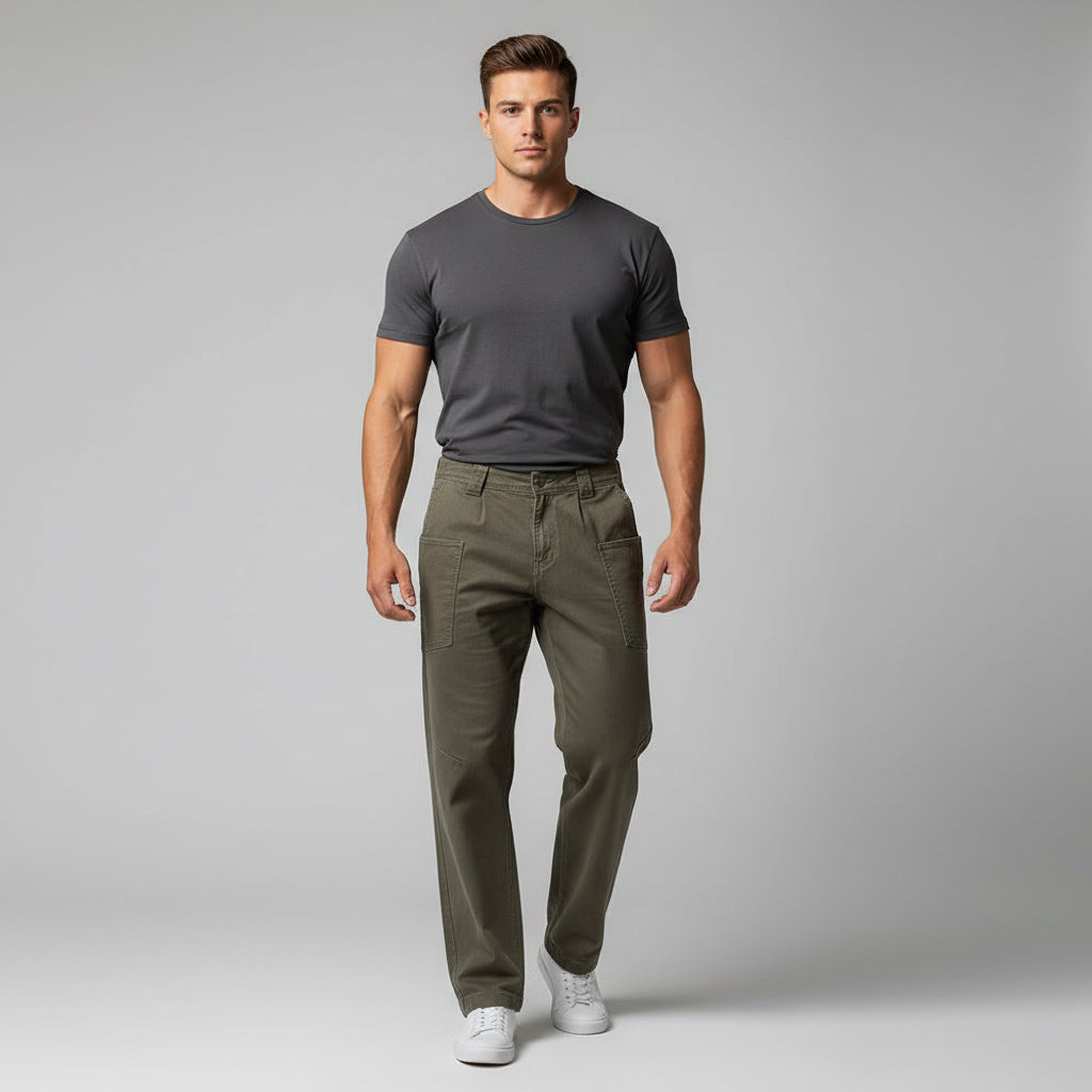 Fashion Work Clothes Denim Trousers For Men
