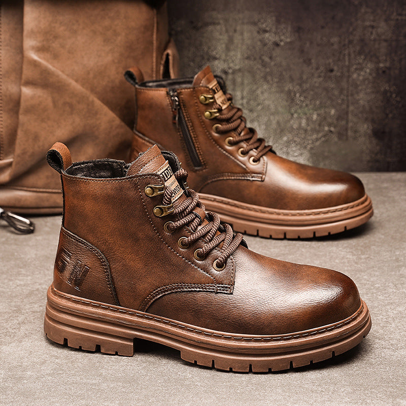 High-top Vintage Work Boots