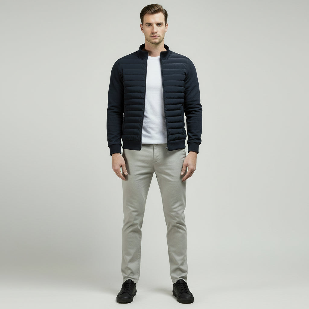 Lightweight Stand Collar Coat