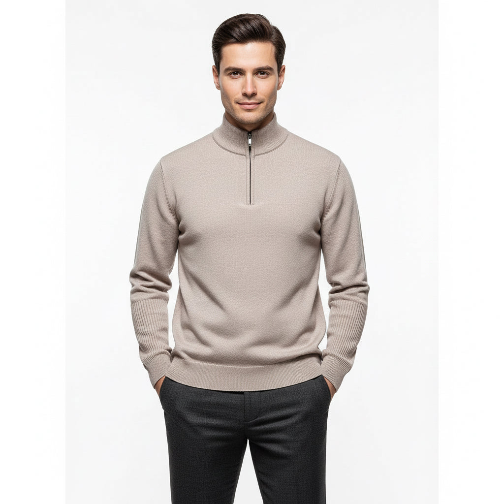 Men's Knitwear Top Half Zipper