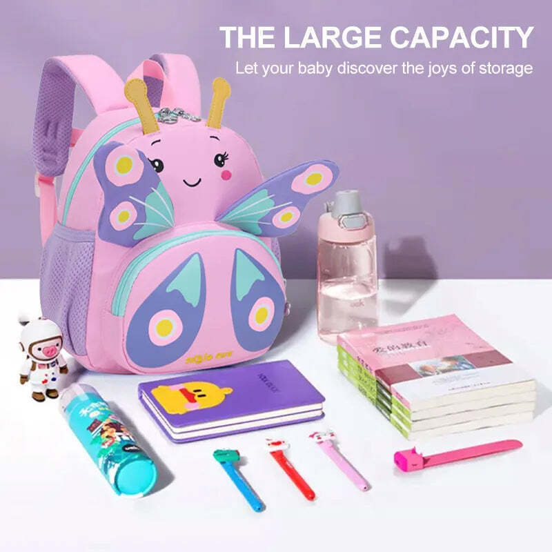 Kindergarten 3-5 Years Old Baby's Backpack Cute Cartoon Burden Reduction Kids' Bag