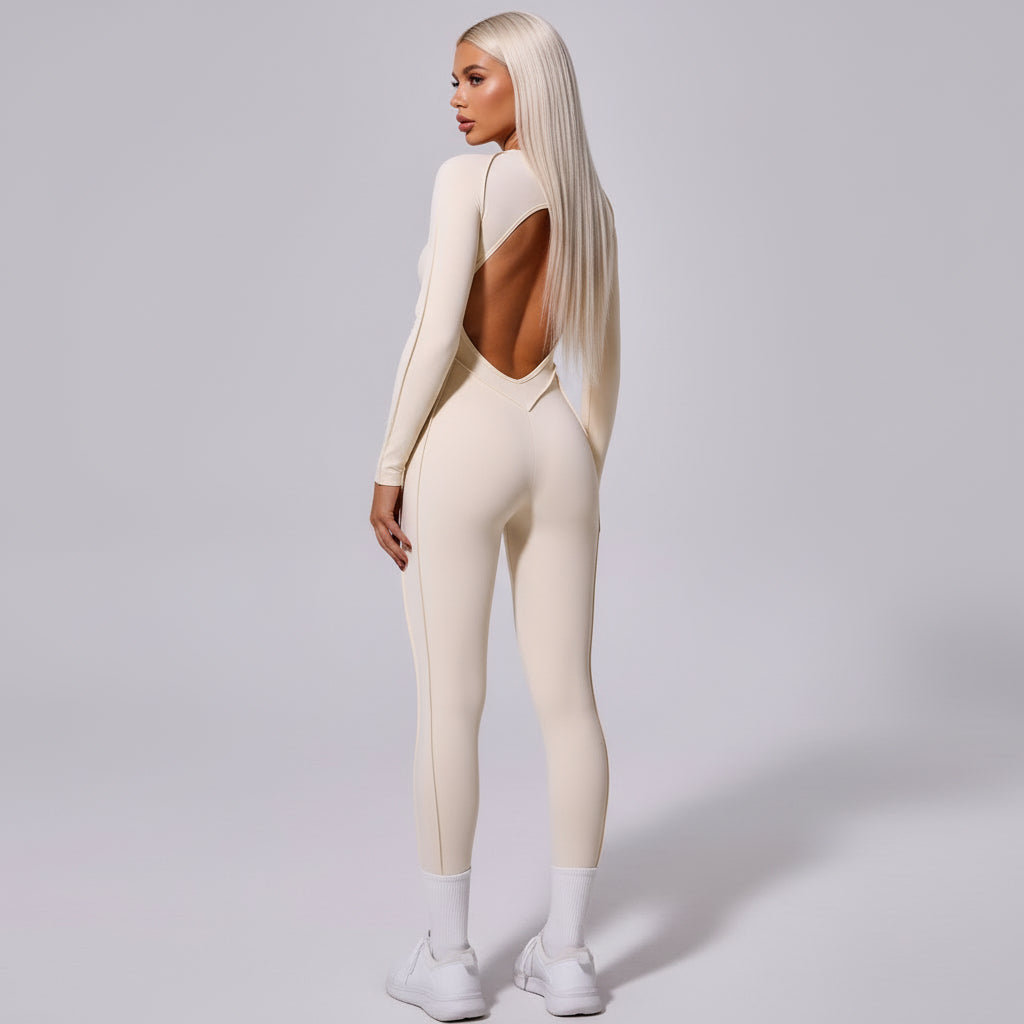 Yoga Backless Tight Jumpsuit
