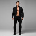 All-matching Men's Sports Contrast Color Casual Cardigan