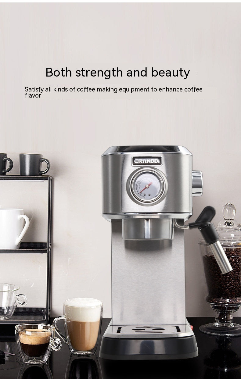 Italian Household Coffee Machine Semi-automatic Steam Foam