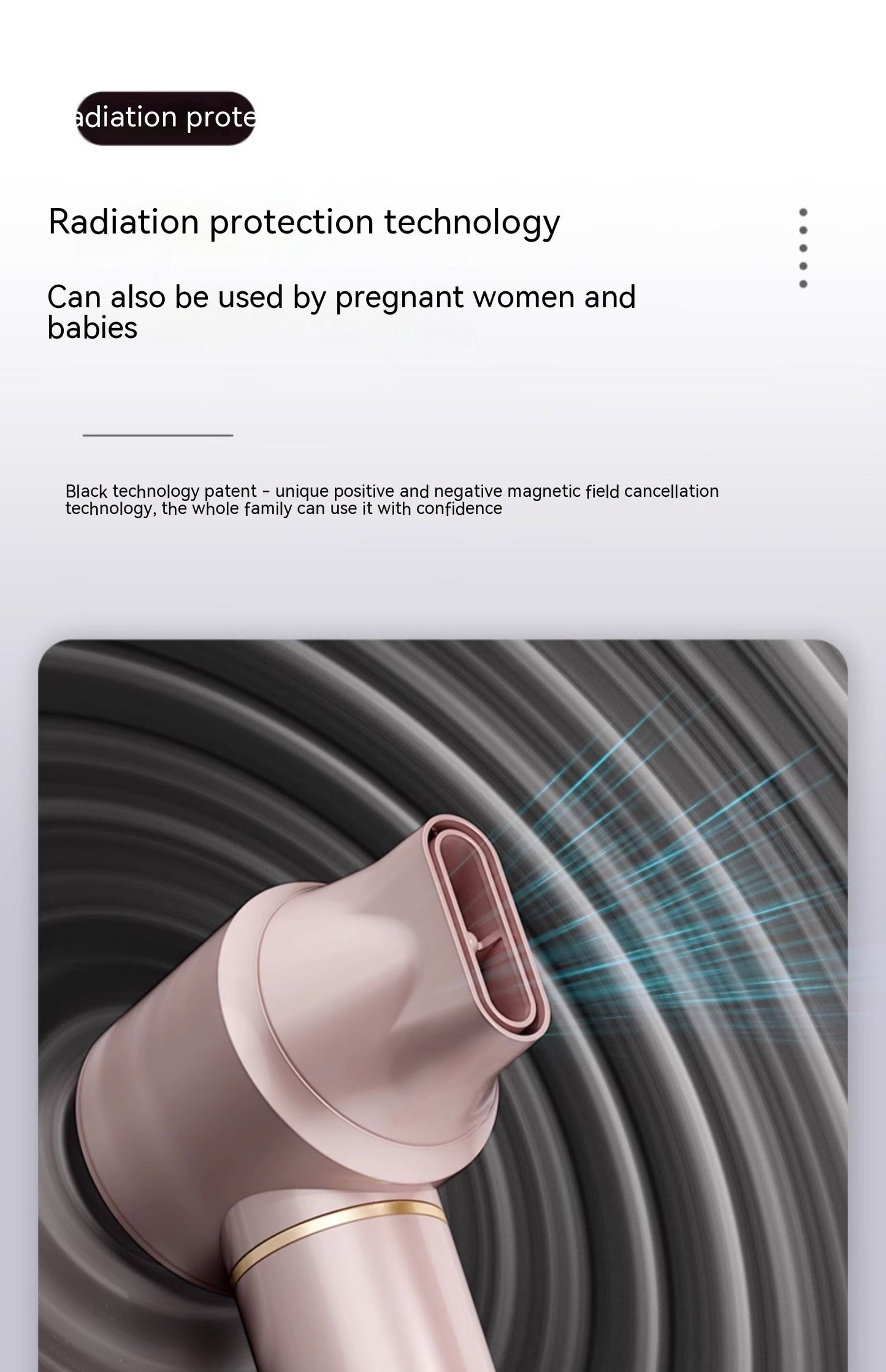 High-speed Hair Dryer Mute Household Strong Wind Speed Dry Anion Hair Care For Dormitory Student Electric