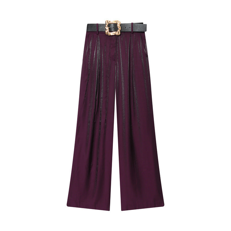 Balloon Top With Belt Slacks Suit